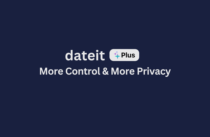 Introducing dateit Plus: More Control & More Privacy